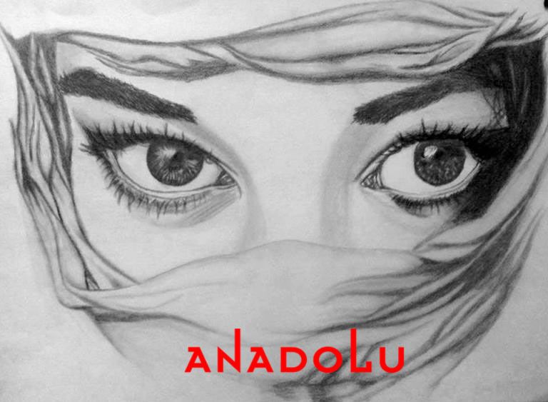 Karakalem Kadın Potre Çizimleri İzmir