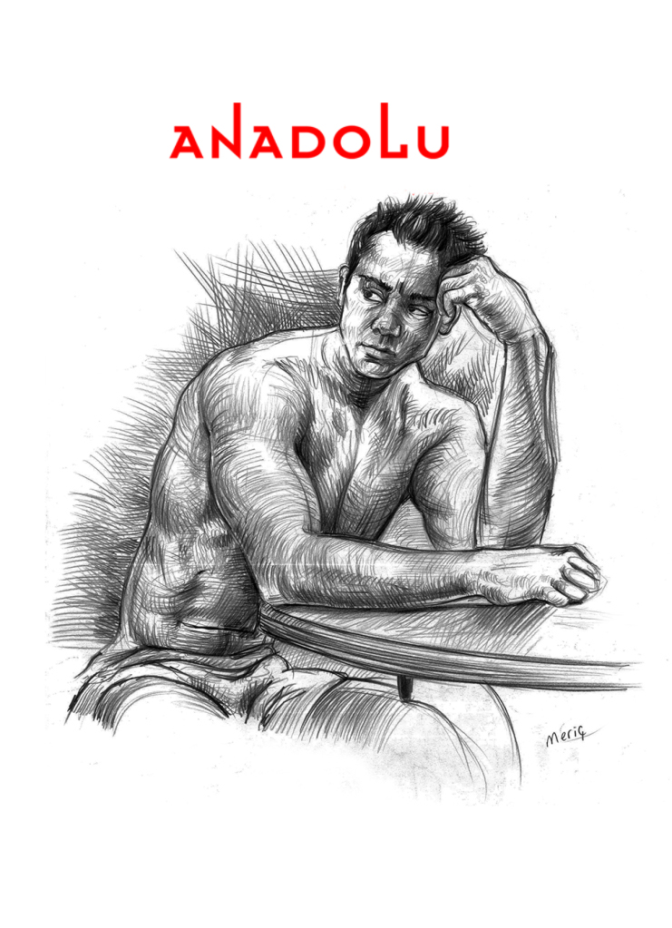 Karakalem Erkek Model Çalışması İzmir